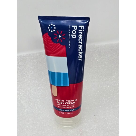 Bath & Body Works Firecracker Pop Ultimate Hydration Body Cream 8 Oz Shea Butter - Picture 1 of 2